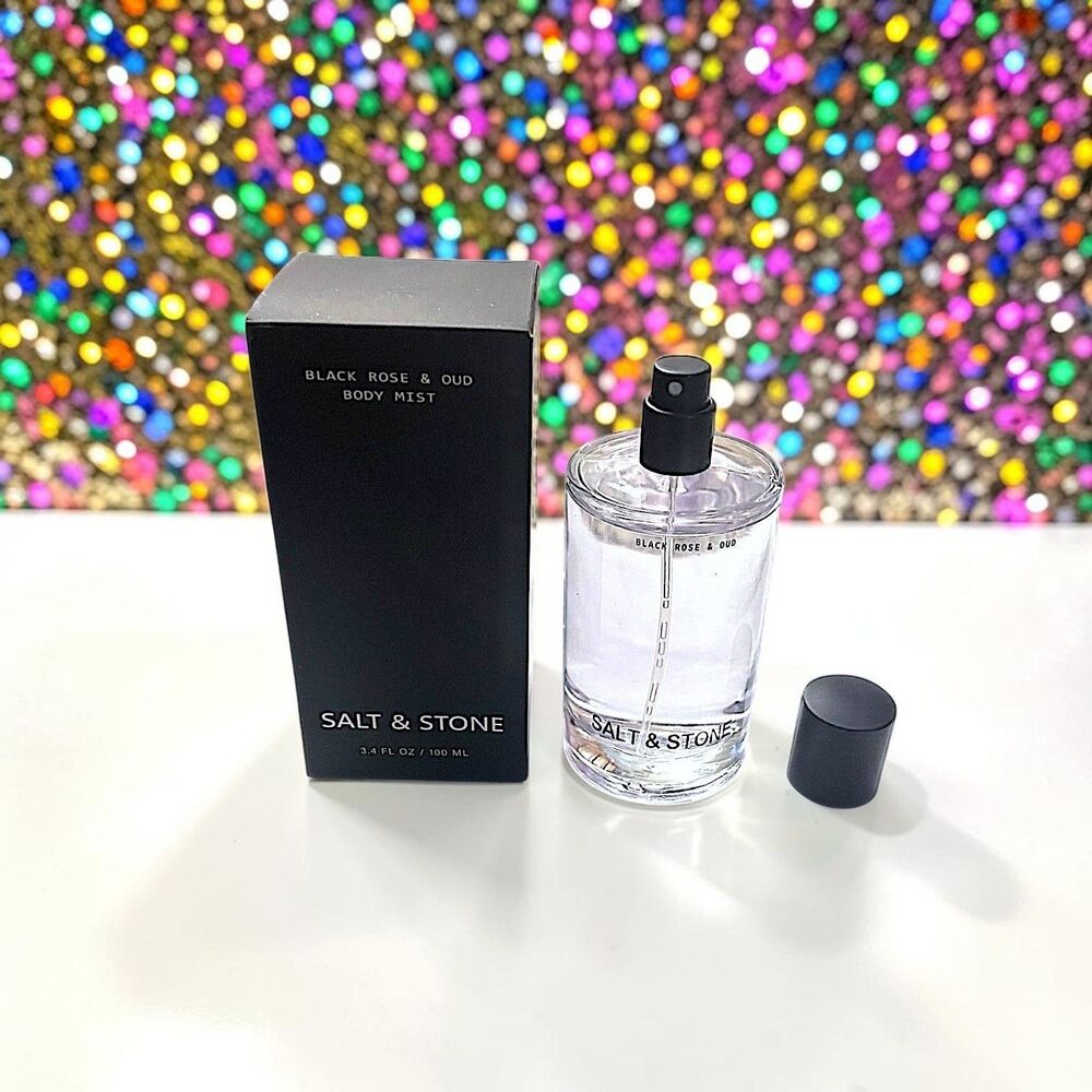 Salt & Stone Black Rose & Oud Body & Hair Fragrance Mist 3.4 fl oz New In Box